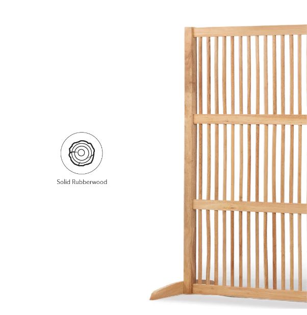 Solid Wood 4ft Room Divider