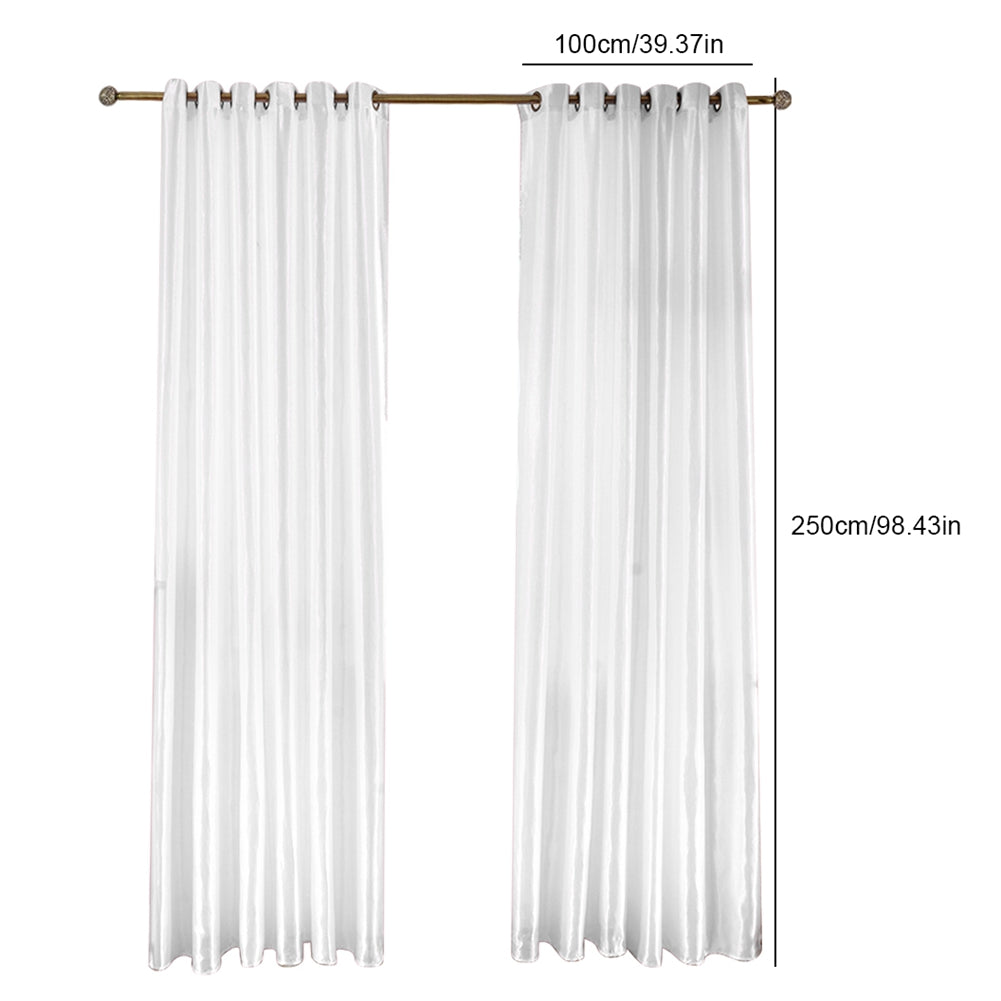 White Korean Blackout Curtain for Home Decor