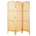 Foldable Rattan Room Divider