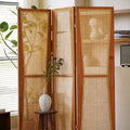 Decorative Rattan Privacy Divider