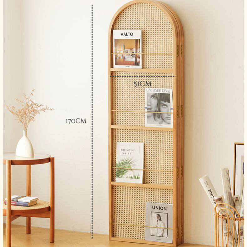 Rattan Foldable Freestanding Divider