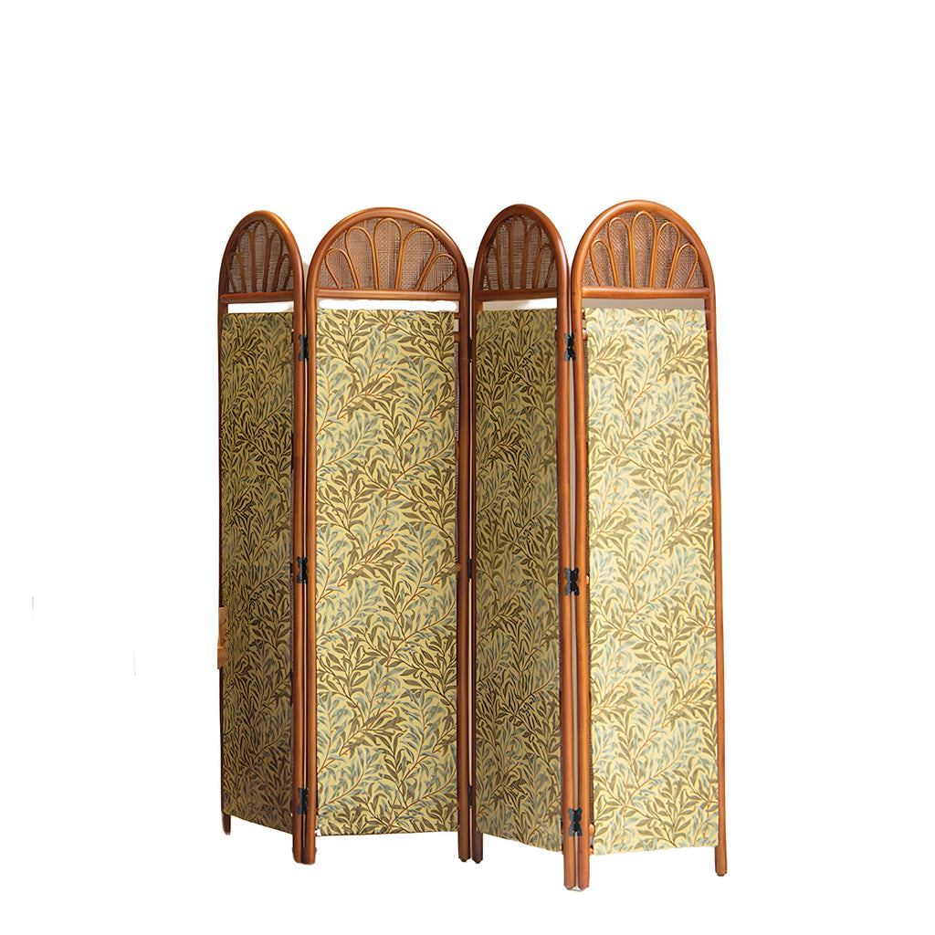 Painted Rattan Room Divider