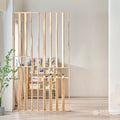 Wood Striped Room Divider