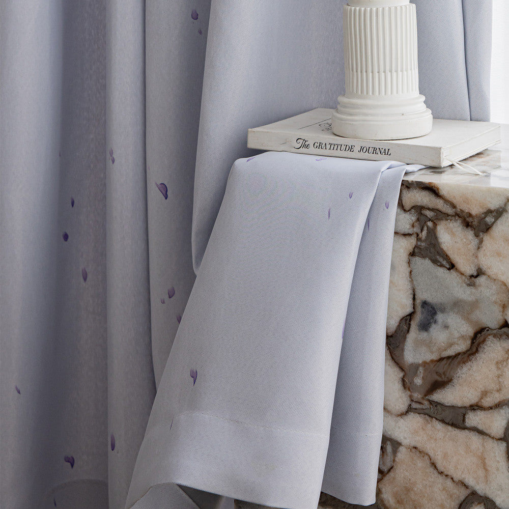 Floral Print Blackout Bedroom Window Curtain Drapes