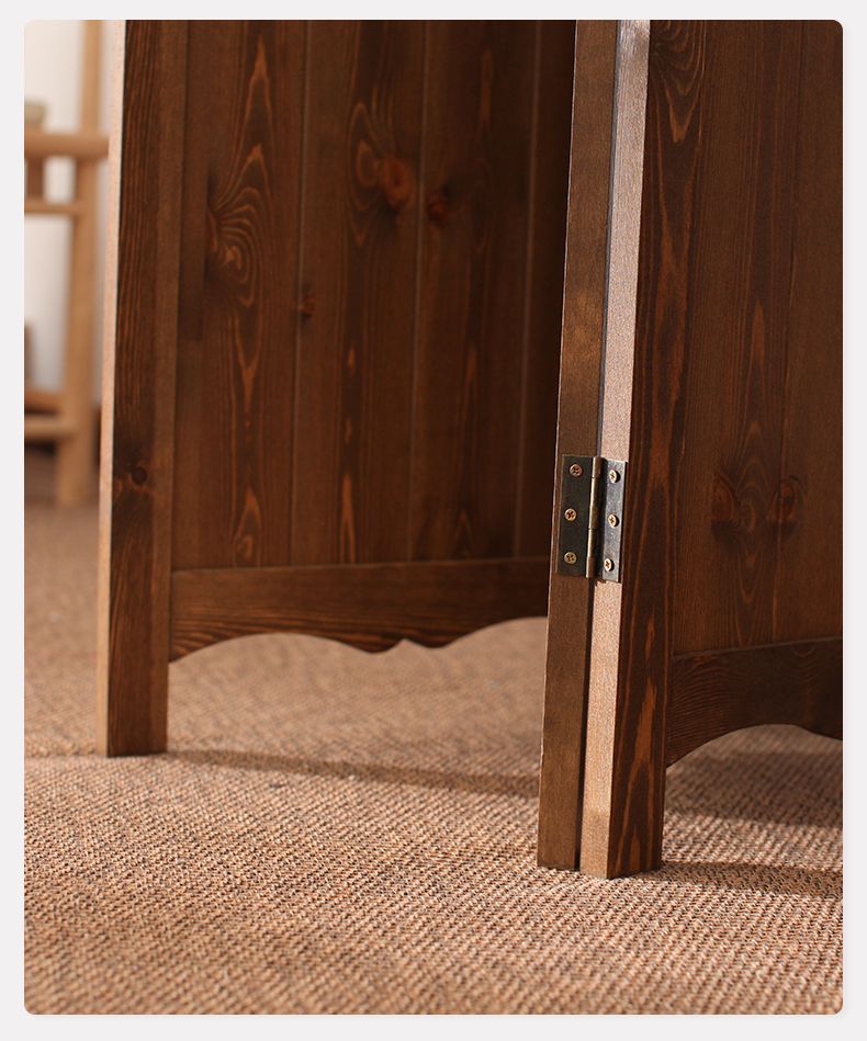 Korean Solid Wood Folding Room Divider