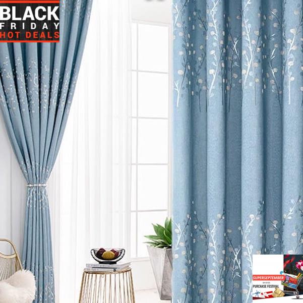 Solid Star Semi Blackout Thermal Window Curtain