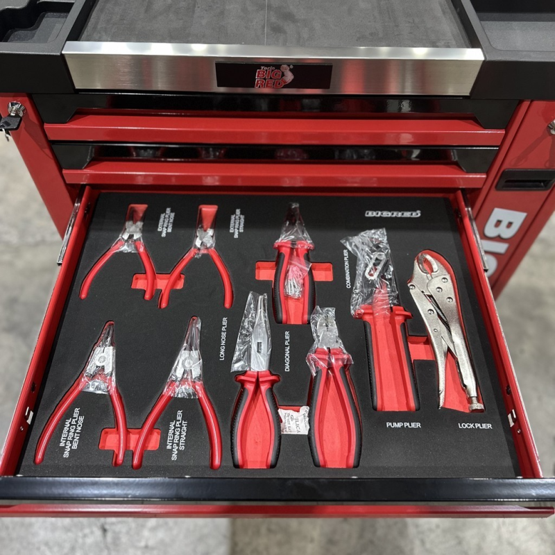 8 Drawer Multi-Layer Tool Cabinet 199PCS Tools