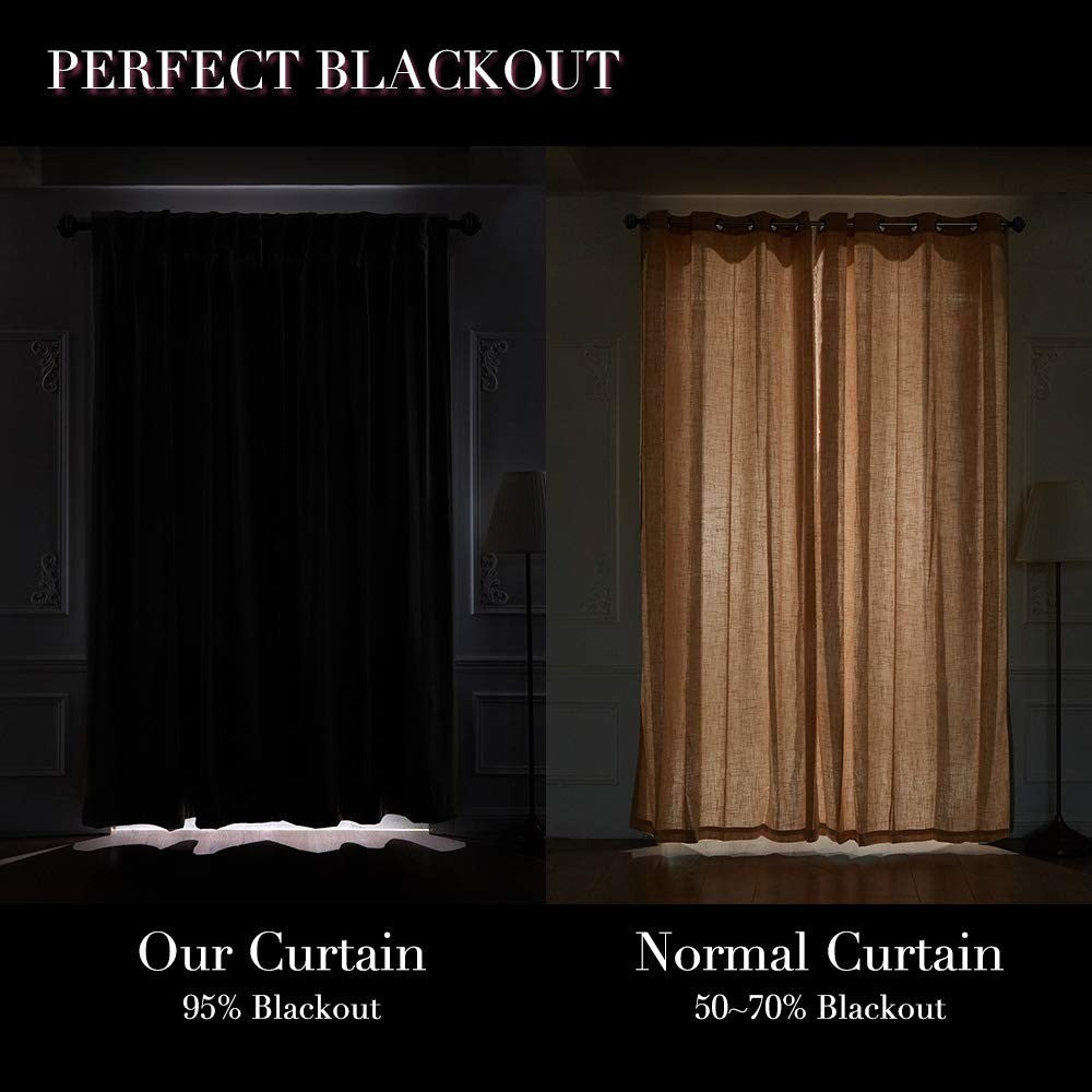 Cheap Modern Blackout Door Window Curtain