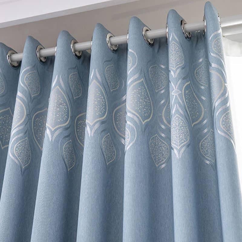 Jacquard Blackout Sliding Door Curtain