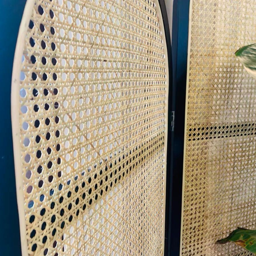 Foldable Rattan Privacy Divider