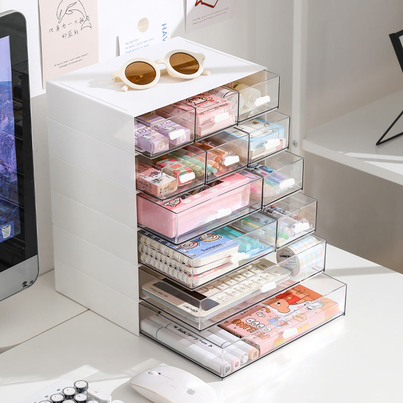 Stackable Drawer Organizer Makeup Storage Box
