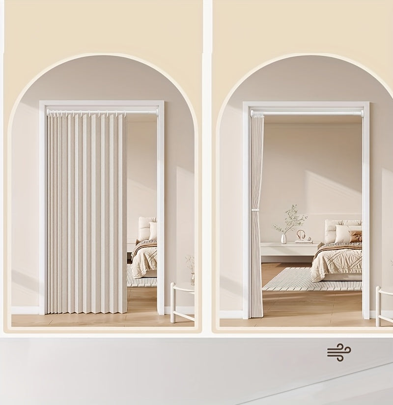 No Drill Folding Thermal Blackout Curtain