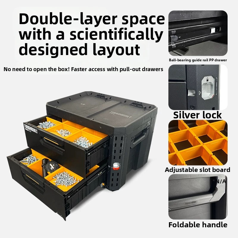 Stackable Double Drawer Tool Box