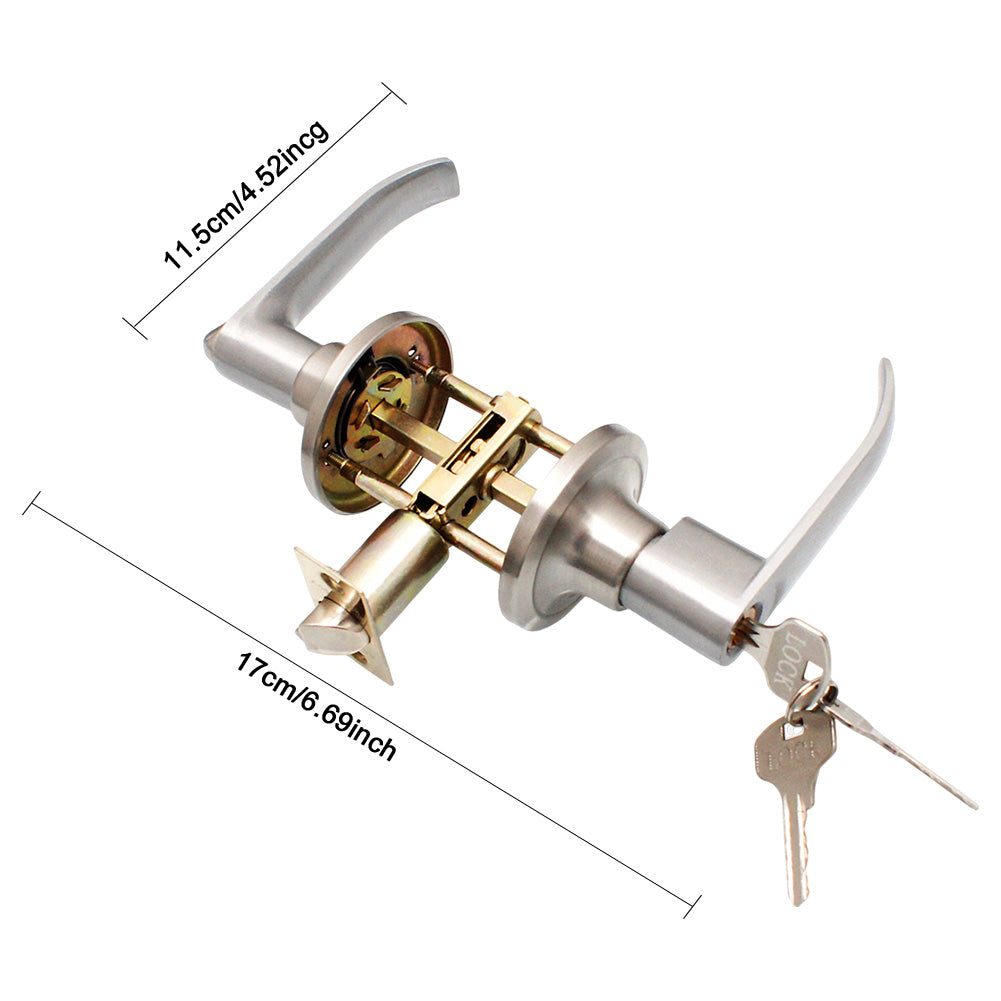 Stainless Steel Interior Door Lever Lock Handle