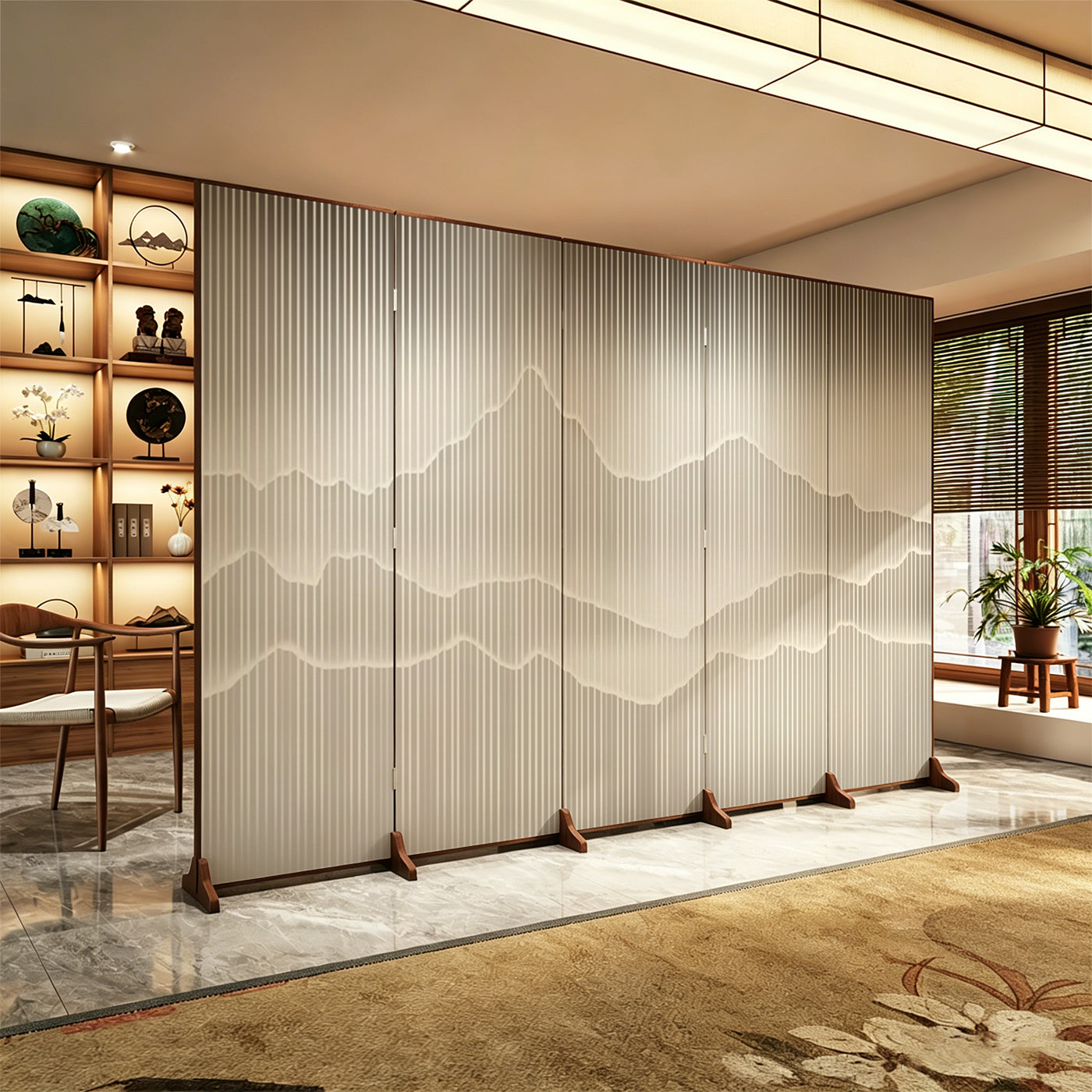 Modern Chinese Foldable Room Divider