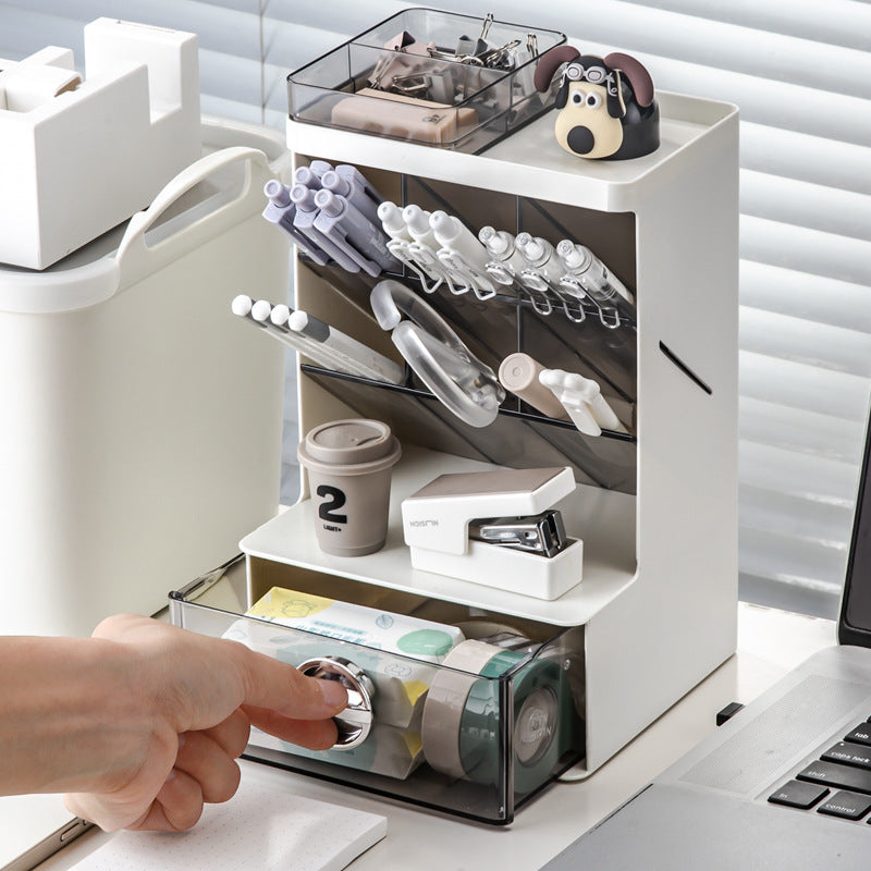 Multi-functional Desktop Organizer Storage Box
