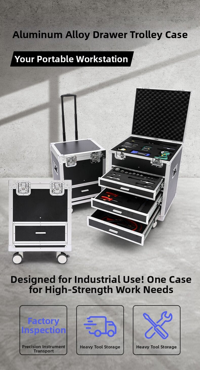 Aluminum Drawer Wheel Trolley Case