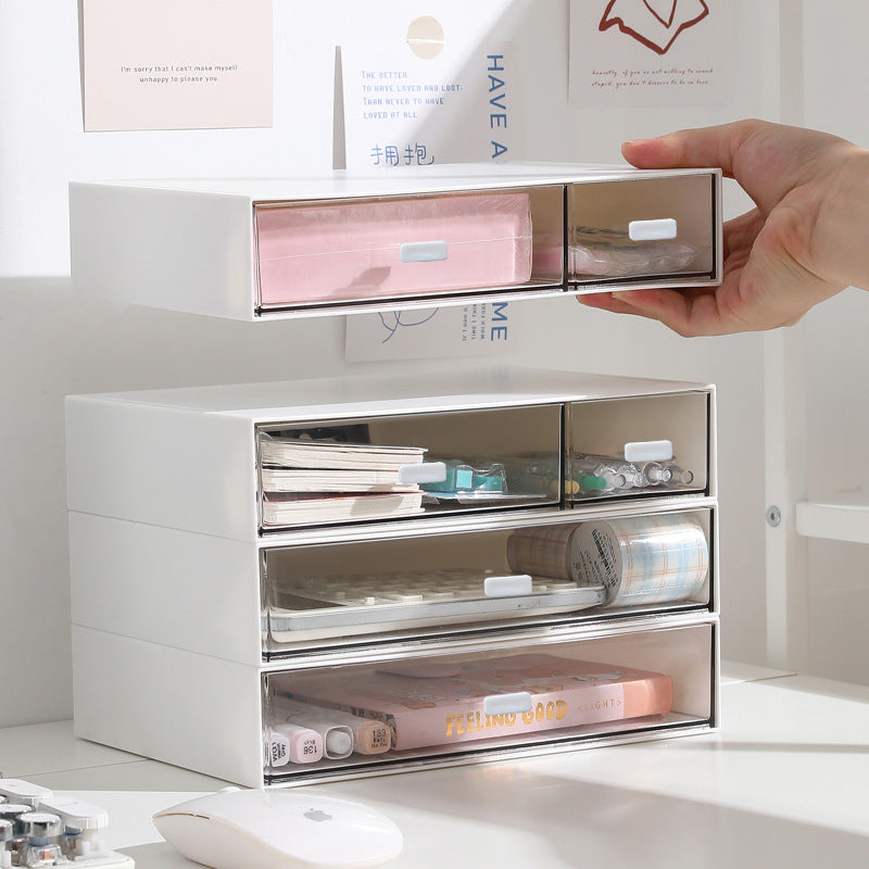 Stackable Drawer Organizer Makeup Storage Box