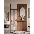 Wood Glass Storage Decorative Divider