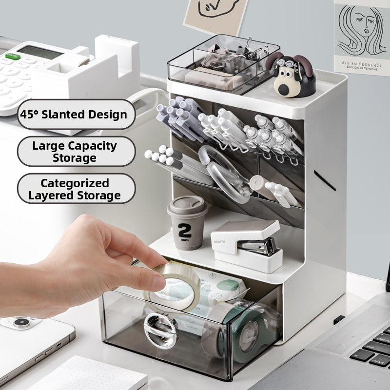 Multi-functional Desktop Organizer Storage Box