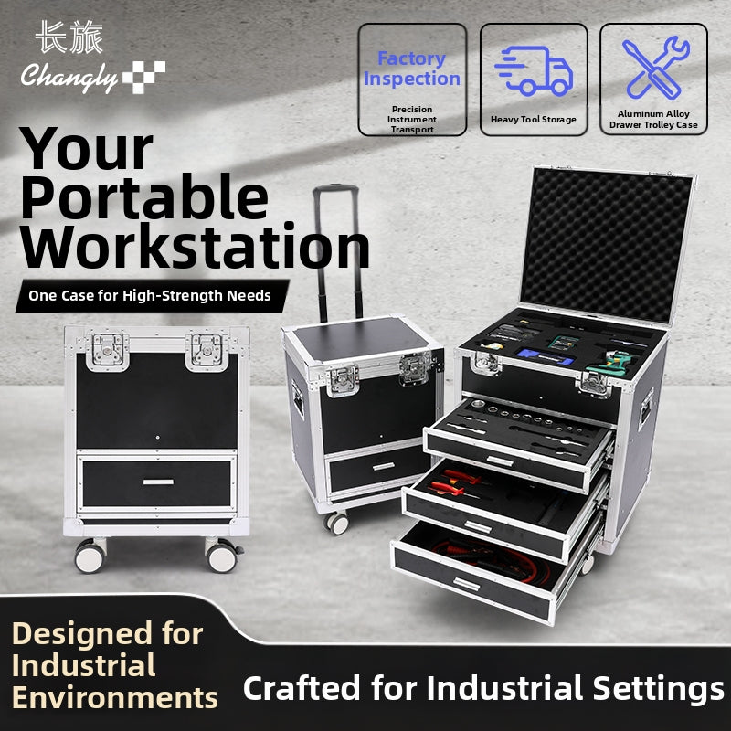 Aluminum Drawer Wheel Trolley Case