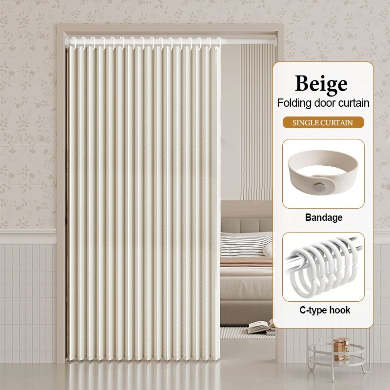 No Drill Folding Thermal Blackout Curtain