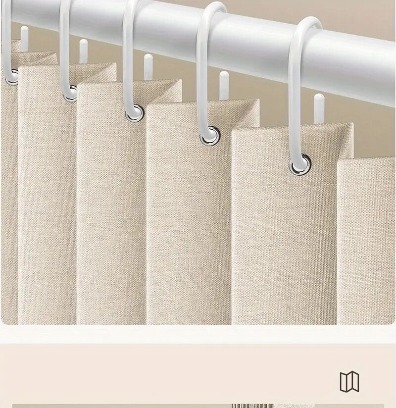 No Drill Folding Thermal Blackout Curtain