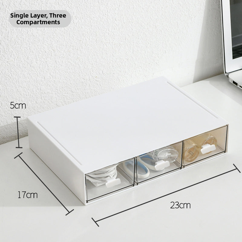 Stackable Drawer Organizer Makeup Storage Box