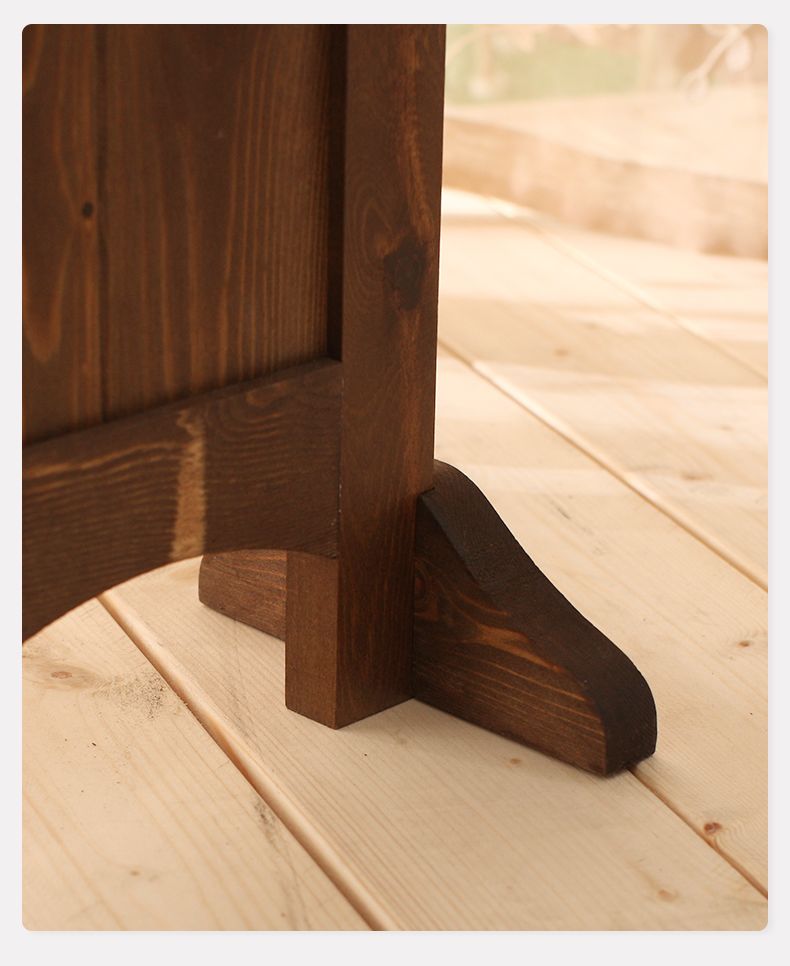 Korean Solid Wood Folding Room Divider