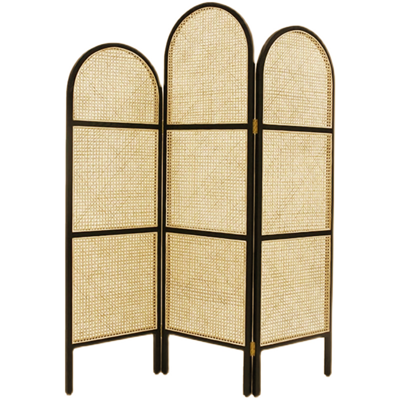 Foldable Rattan Privacy Divider