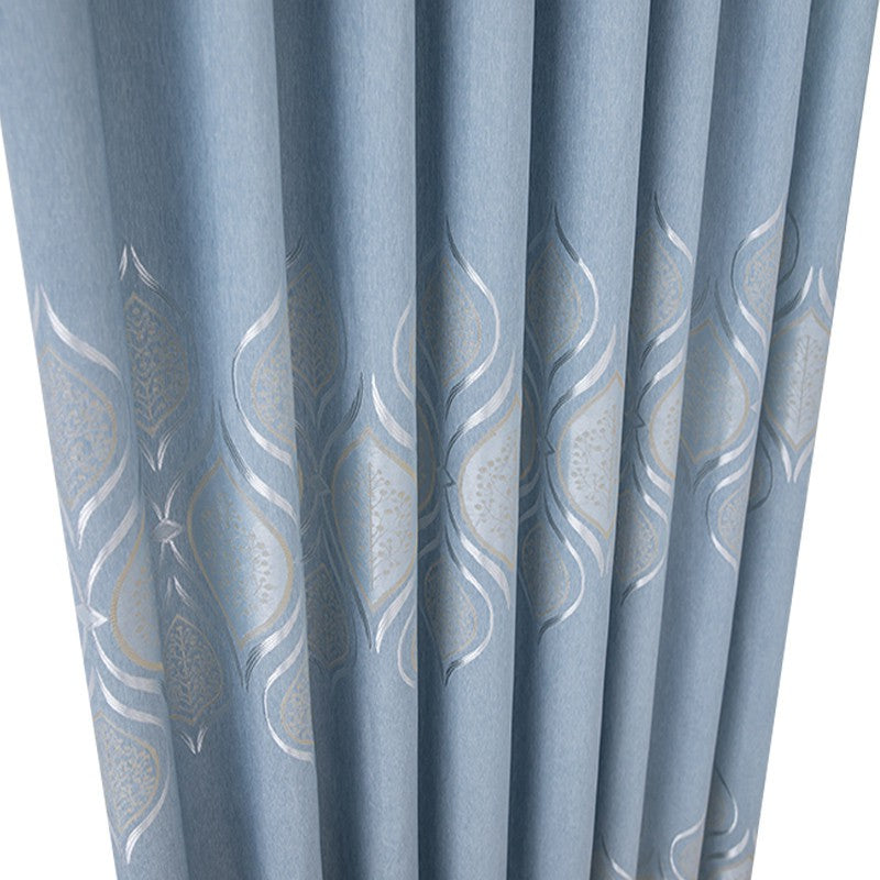 Jacquard Blackout Sliding Door Curtain