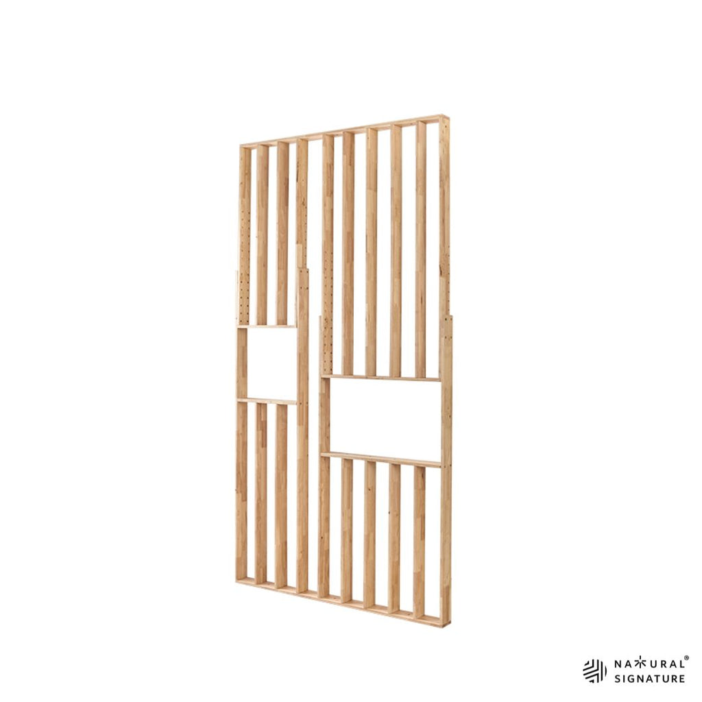 Wood Striped Room Divider