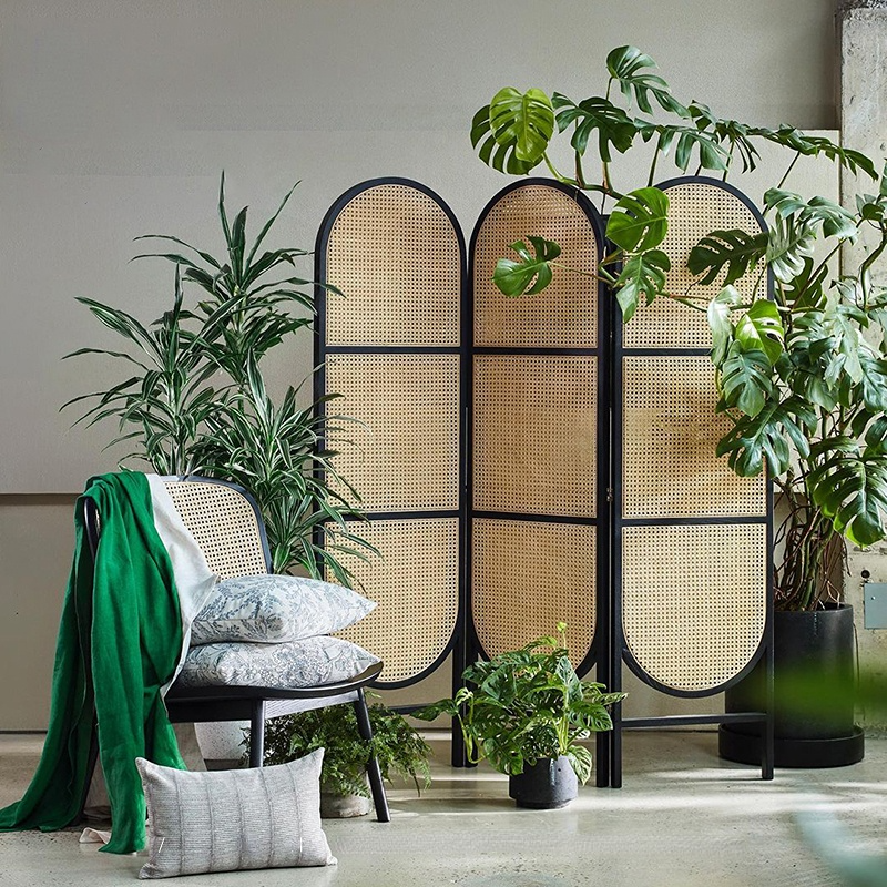 Colonial Rattan Room Divider