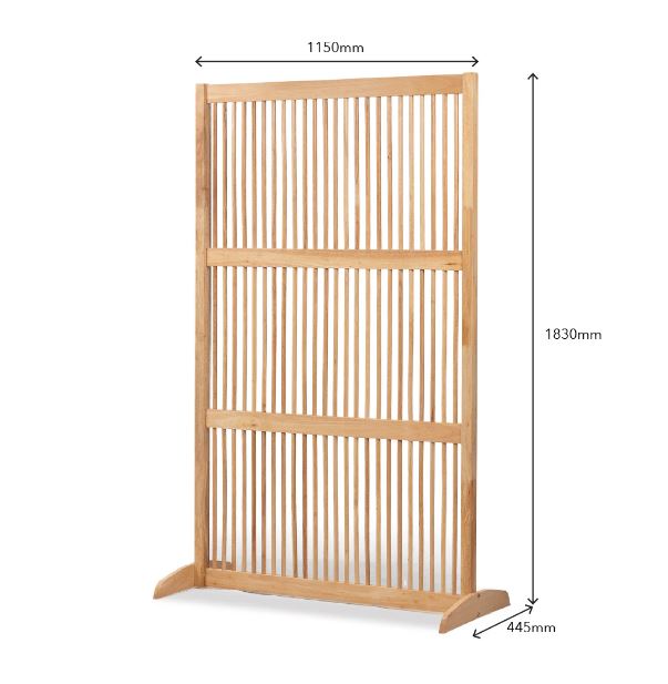 Solid Wood 4ft Room Divider