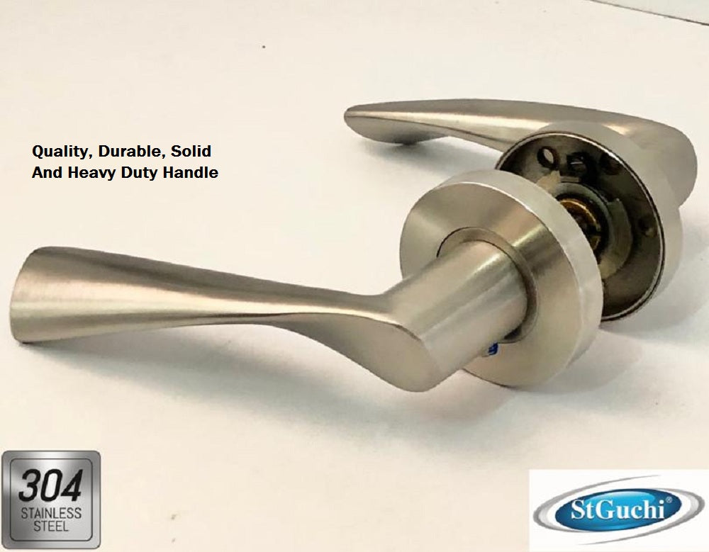SUS304 Stainless Steel Euro Plate Lever Door Handle