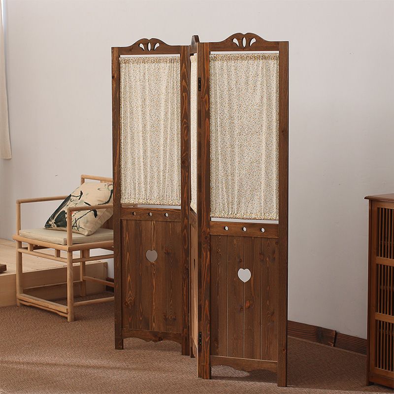 Korean Solid Wood Folding Room Divider
