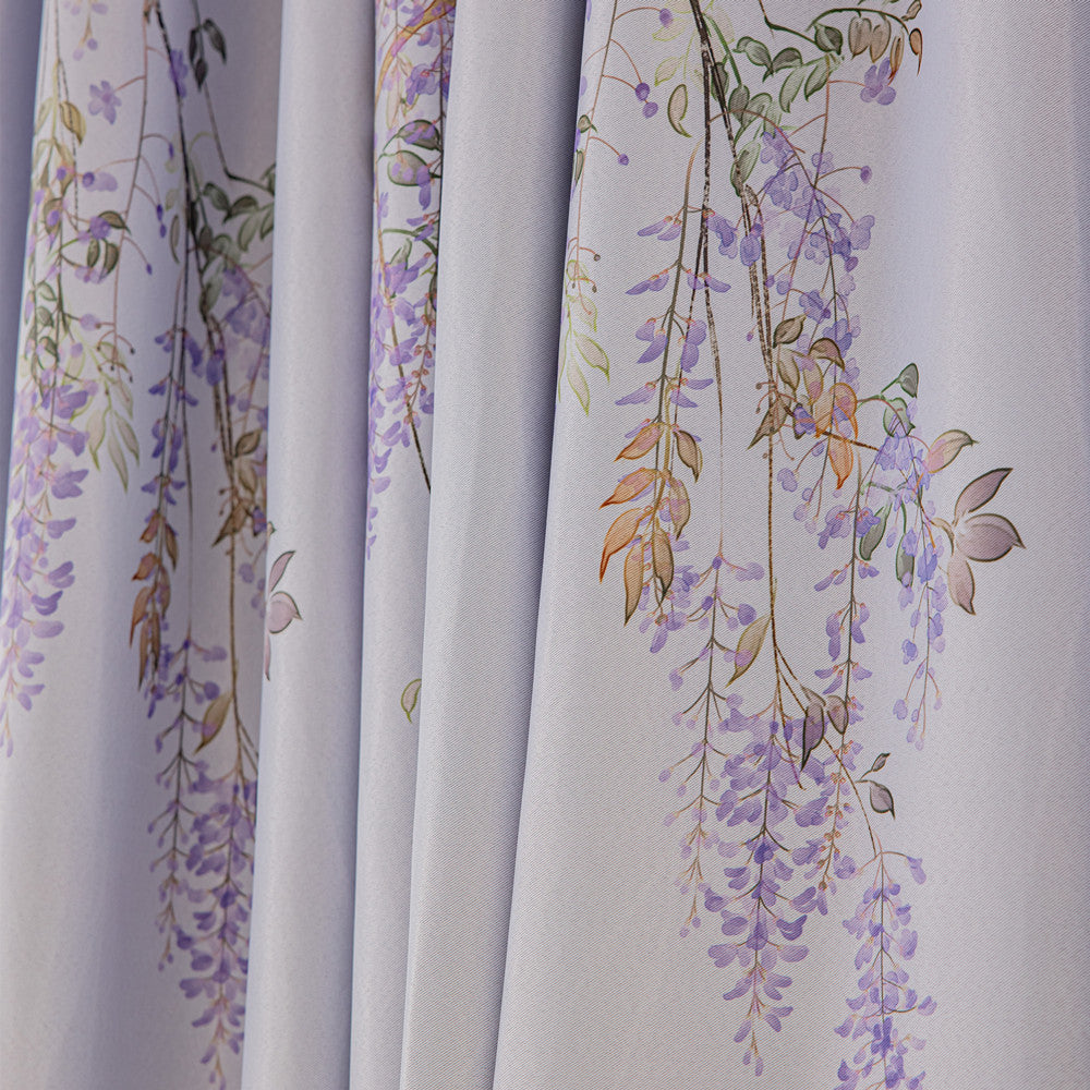 Floral Print Blackout Bedroom Window Curtain Drapes