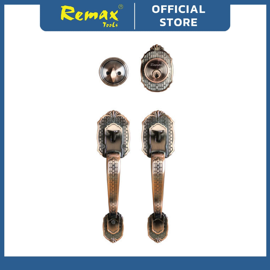 Remax Antique Copper Entrance Door Lock Set Model 78-BH103AC