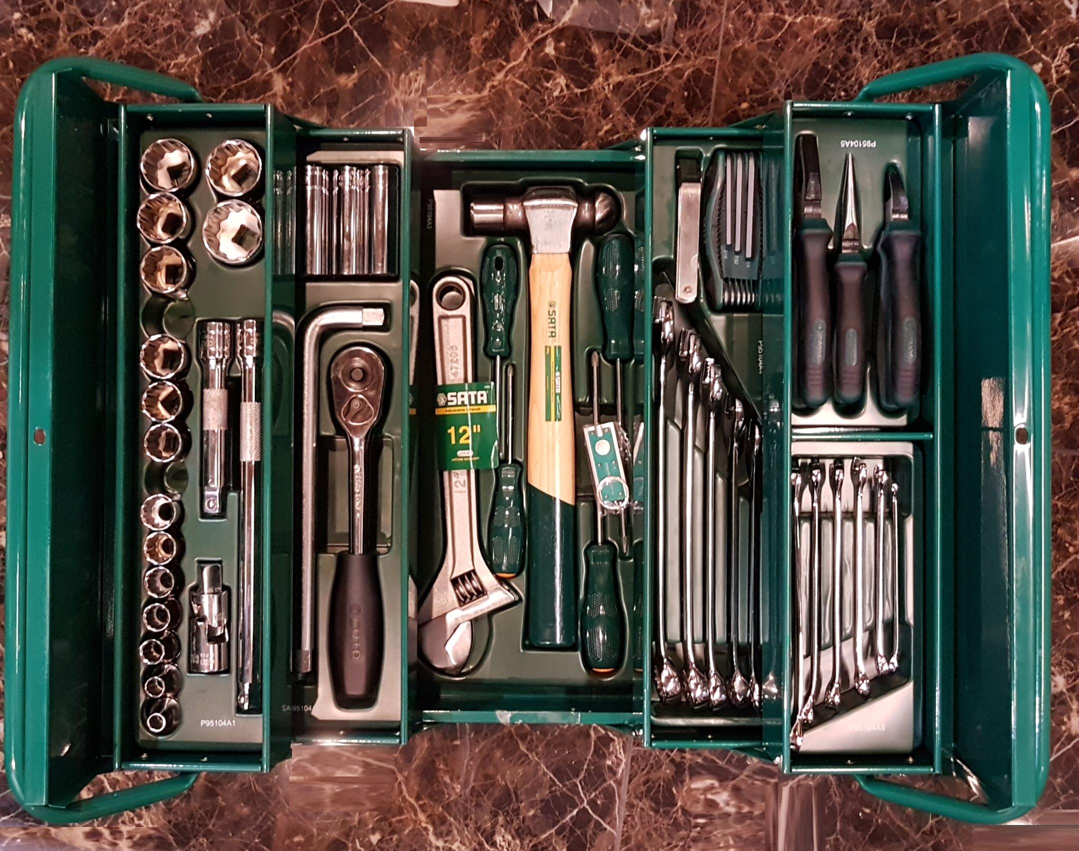 Sata 70PCS Cantilever Tool Box SAE 6/12 Point