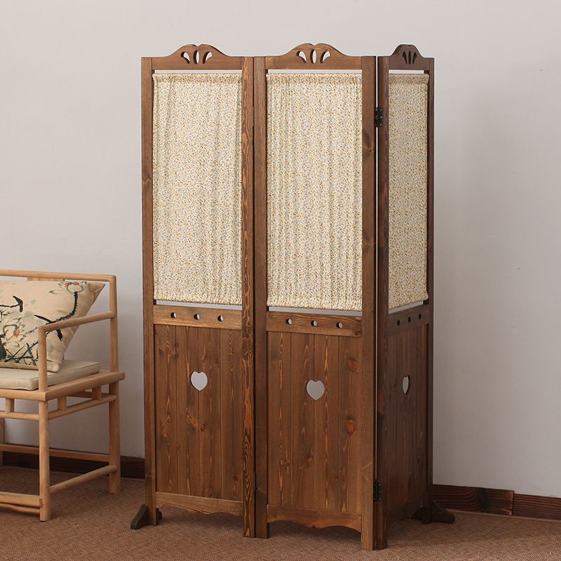 Korean Solid Wood Folding Room Divider