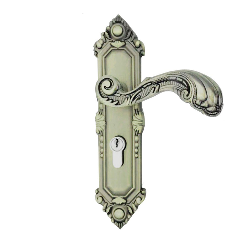 European Antique Aluminum Door Lock Handle Set