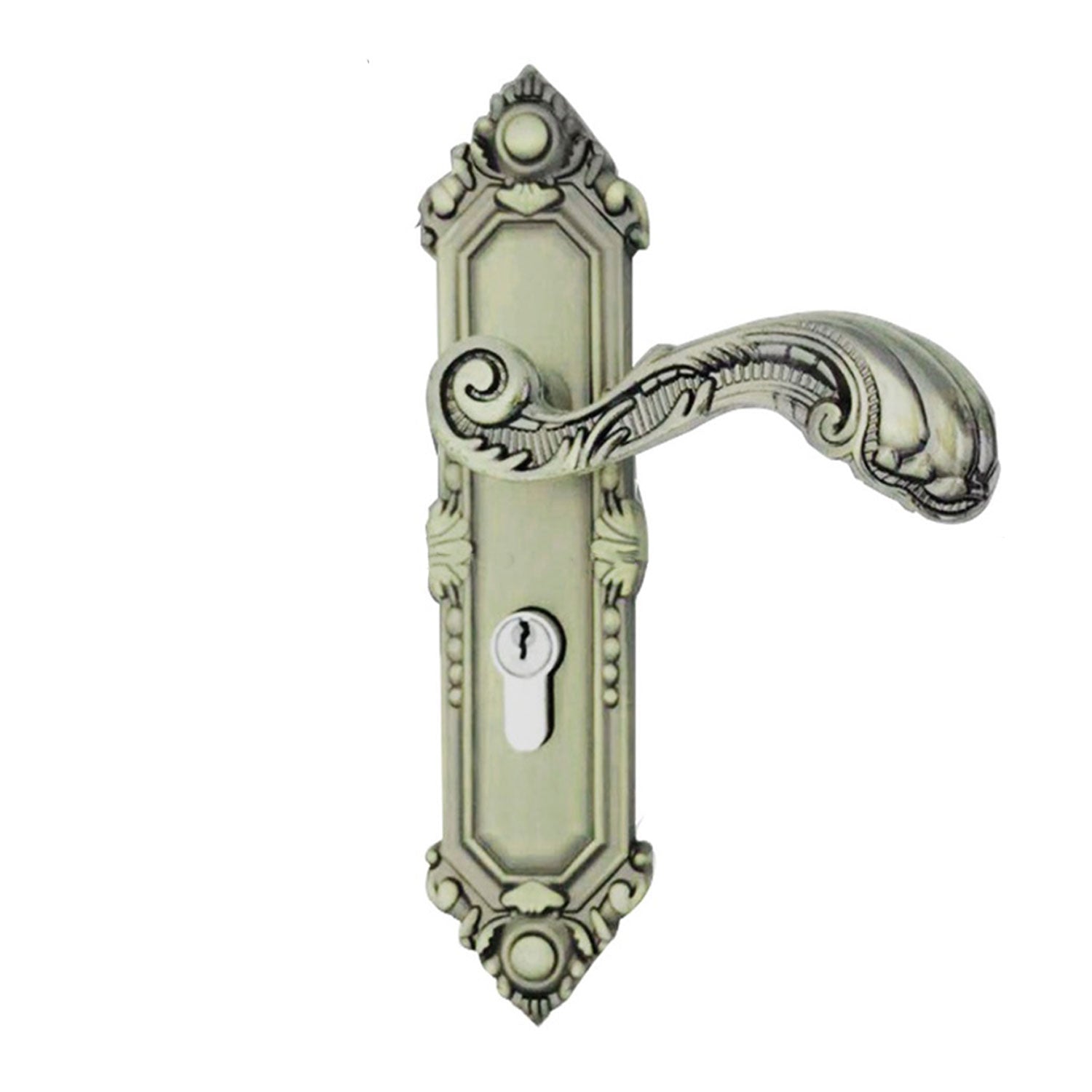 European Antique Aluminum Door Lock Handle Set