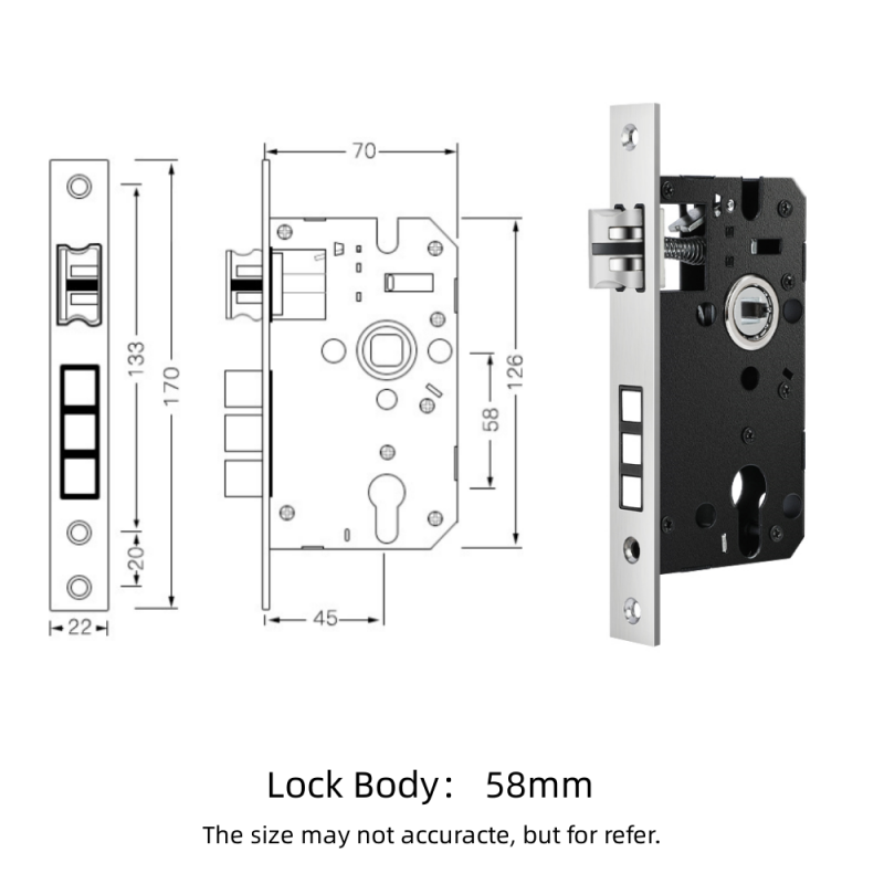 Modern Privacy Interior Door Lock Handle