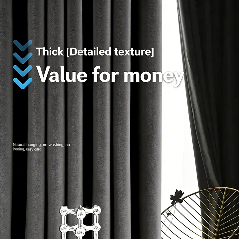 Eyelet Modern UV Block Blackout Curtains